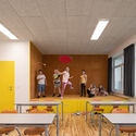 Szentpéterfa Elementary School / Can Architects - Interior Photography, Table, Windows